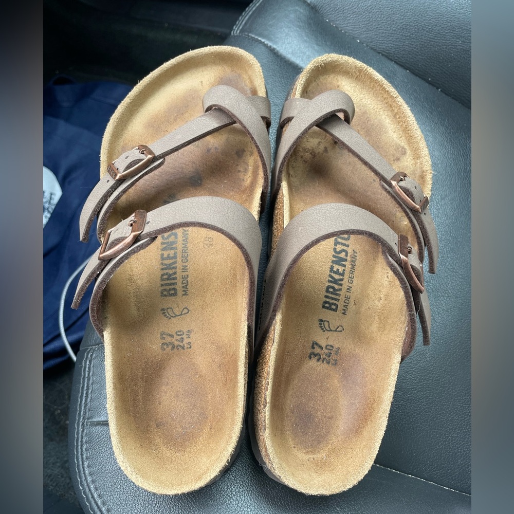 Birkenstock Tan Double Strap Sandals